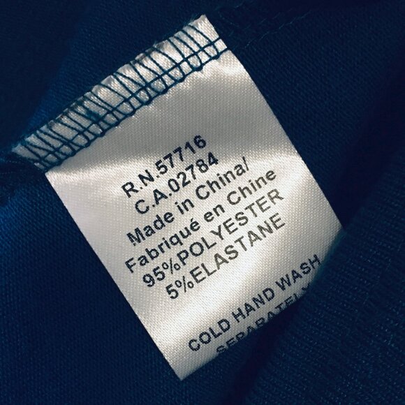 Peacock Blue Button Wrapover Handkerchief Hem Sweater - Picture 11 of 16